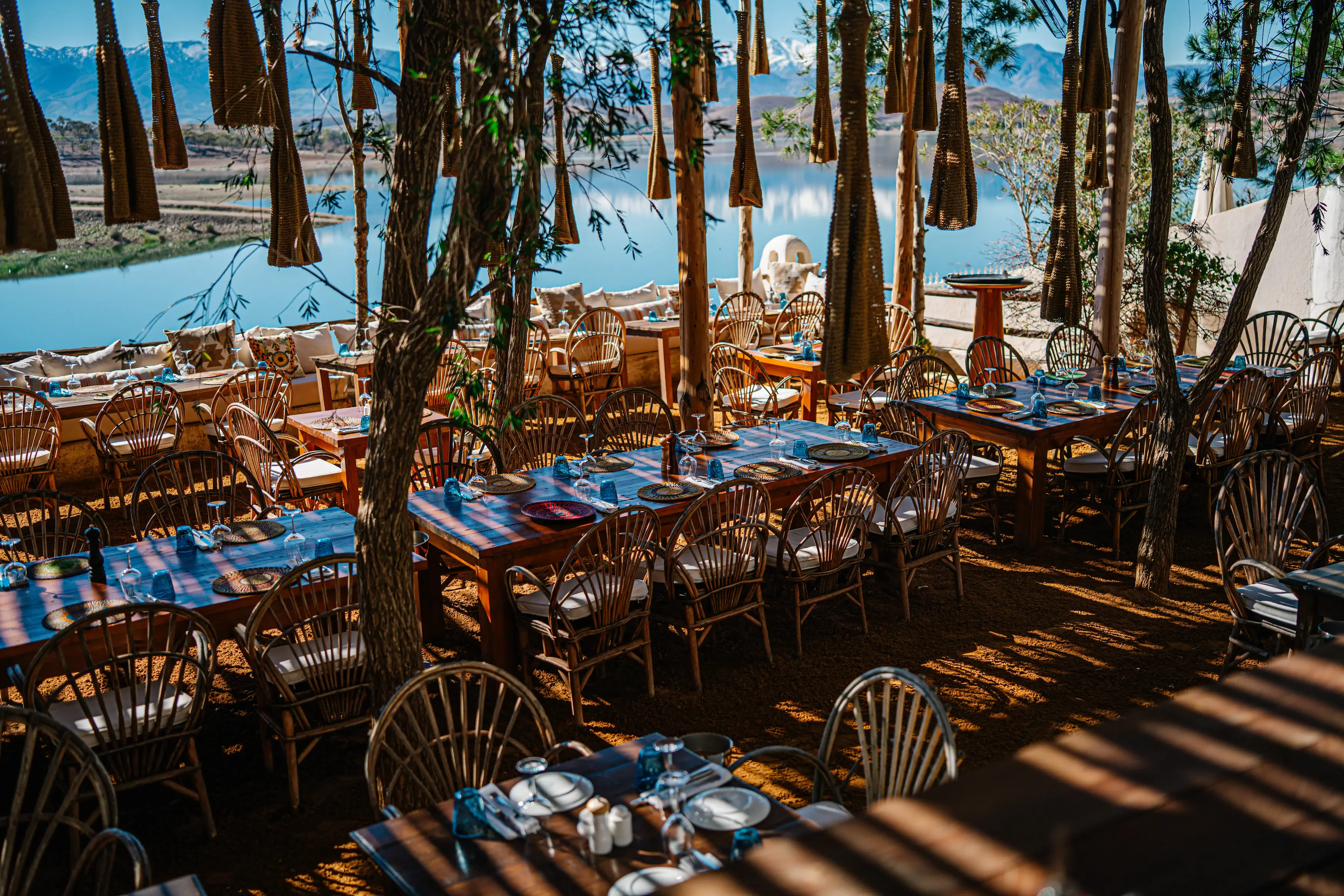 Fine Moroccan Dining in the Agafay Desert Fine Moroccan dining experience at a premium luxury restaurant in the Agafay Desert